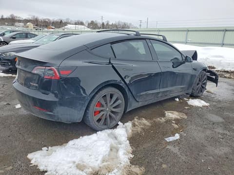 2023 Tesla Model 3, VIN 5YJ3E1EC8PF575451. Фото 3 з 6 з аукціону Copart. Каталог авто зі США OpenDataCar.
