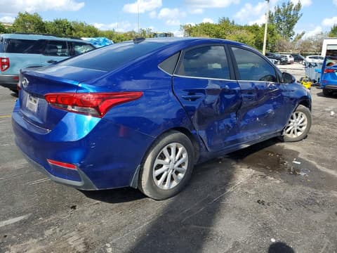 2022 Hyundai Accent, VIN 3KPC24A6XNE172214. Фото 3 з 6 з аукціону Copart. Каталог авто зі США OpenDataCar.