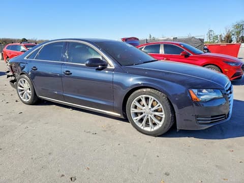2014 Audi A8 Quattro, VIN WAUAGAFD1EN009524. Zdjęcie 4 z 6 z aukcji Copart. Katalog aut z USA OpenDataCar.