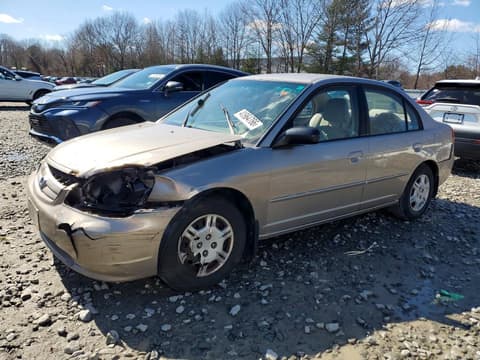 2002 Honda Civic, VIN 2HGES16582H598282. Фото 1 з 6 з аукціону Copart. Каталог авто зі США OpenDataCar.