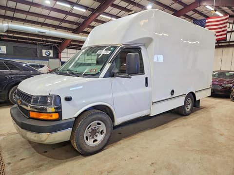2019 Chevrolet Express G3500, VIN 1GB0GRFP4K1207349. Photo 1 of 6 from Copart auction. OpenDataCar US salvage catalog.