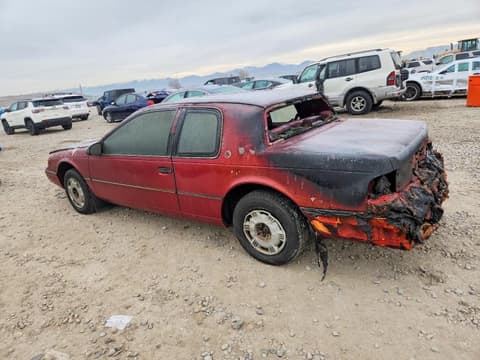 1991 Mercury Cougar, VIN 1MEPM6045MH606800. Фото 2 з 6 з аукціону Copart. Каталог авто зі США OpenDataCar.