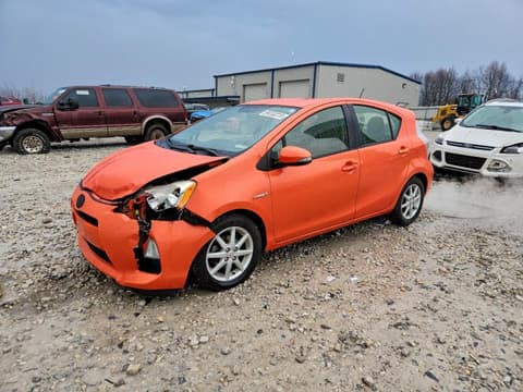2012 Toyota Prius C, VIN JTDKDTB34C1022412. Фото 1 з 6 з аукціону Copart. Каталог авто зі США OpenDataCar.