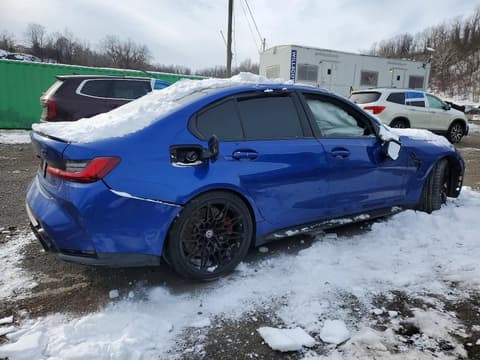 2022 Bmw M3, VIN WBS43AY08NFN22262. Фото 3 из 6 с аукциона Copart. Каталог авто из США OpenDataCar.