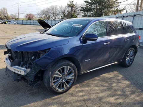 2017 Acura MDX, VIN 5FRYD4H50HB014717. Фото 1 з 6 з аукціону Copart. Каталог авто зі США OpenDataCar.