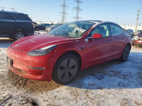 2022 Tesla Model 3, VIN 5YJ3E1EB4NF345412. Фото 1 з 6 з аукціону Copart. Каталог авто зі США OpenDataCar.