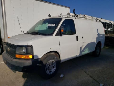 2013 Chevrolet Express 2500, VIN 1GCWGFCA7D1194023. Фото 1 з 6 з аукціону Copart. Каталог авто зі США OpenDataCar.