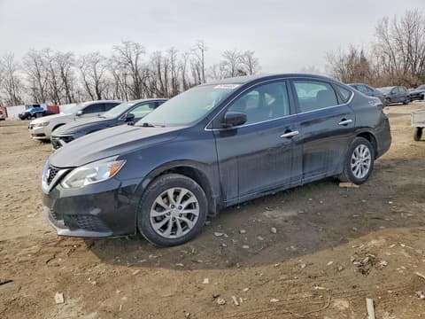 2019 Nissan Sentra, VIN 3N1AB7AP8KL605847. Фото 1 з 6 з аукціону Copart. Каталог авто зі США OpenDataCar.