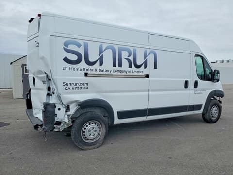 2025 Ram ProMaster 2500, VIN 3C6LRVDG7SE534590. Фото 3 з 6 з аукціону Copart. Каталог авто зі США OpenDataCar.