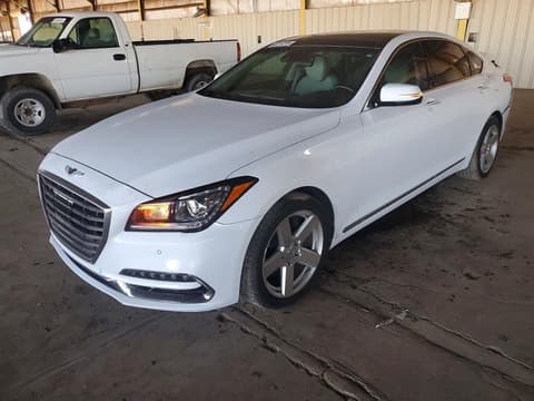 2018 Genesis G80, VIN KMHGN4JE1JU285251. Фото 1 з 6 з аукціону Copart. Каталог авто зі США OpenDataCar.
