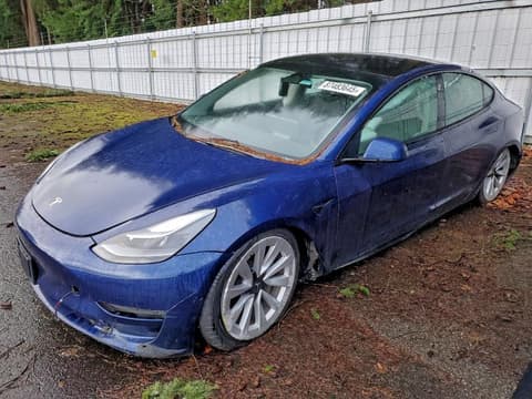 2022 Tesla Model 3, VIN 5YJ3E1EA7NF369887. Фото 1 з 6 з аукціону Copart. Каталог авто зі США OpenDataCar.