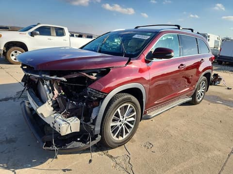 2018 Toyota Highlander, VIN 5TDJZRFH7JS908360. Фото 1 з 6 з аукціону Copart. Каталог авто зі США OpenDataCar.