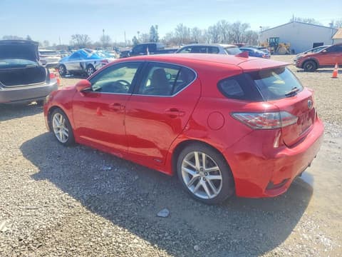 2014 Lexus CT 200h, VIN JTHKD5BH8E2185017. Фото 2 з 6 з аукціону Copart. Каталог авто зі США OpenDataCar.