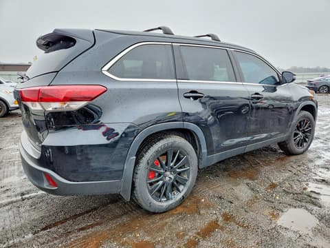 2019 Toyota Highlander, VIN 5TDJZRFH7KS611770. Фото 3 з 6 з аукціону Copart. Каталог авто зі США OpenDataCar.