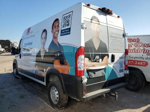 2023 Ram ProMaster 2500, VIN 3C6LRVDG6PE580158. Photo 2 of 6 from Copart auction. OpenDataCar US salvage catalog.