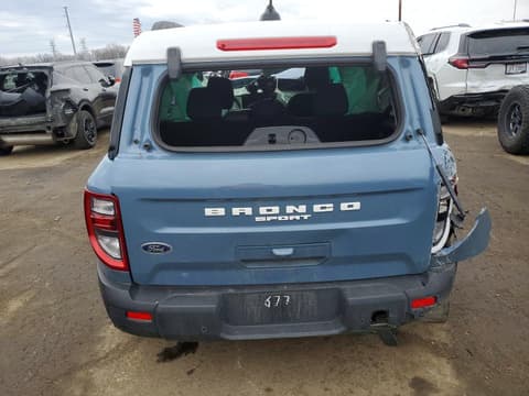 2025 Ford Bronco Sport, VIN 3FMCR9GN0SRE07677. Фото 6 з 6 з аукціону Copart. Каталог авто зі США OpenDataCar.