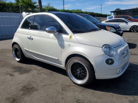 2012 Fiat 500, VIN 3C3CFFCR0CT363855. Photo 4 of 6 from Copart auction. OpenDataCar US salvage catalog.