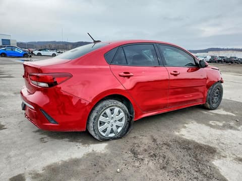 2022 Kia Rio, VIN 3KPA24AD4NE432337. Фото 3 из 6 с аукциона Copart. Каталог авто из США OpenDataCar.