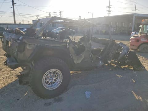 2021 Jeep Wrangler Unlimited, VIN 1C4HJXDG7MW584741. Photo 3 of 6 from Copart auction. OpenDataCar US salvage catalog.