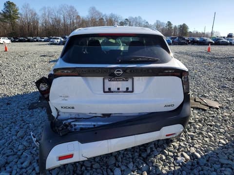 2025 Nissan Kicks, VIN 3N8AP6BB3SL308825. Photo 6 of 6 from Copart auction. OpenDataCar US salvage catalog.