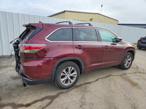 2015 Toyota Highlander, VIN 5TDBKRFH1FS214179. Фото 3 з 6 з аукціону Copart. Каталог авто зі США OpenDataCar.