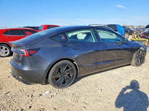 2024 Tesla Model 3, VIN 5YJ3E1ET6RF787428. Фото 3 з 6 з аукціону Copart. Каталог авто зі США OpenDataCar.