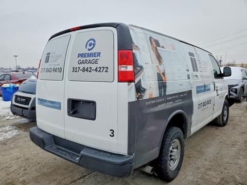 2020 Chevrolet Express 2500, VIN 1GCWGAFP2L1135009. Фото 3 з 6 з аукціону Copart. Каталог авто зі США OpenDataCar.