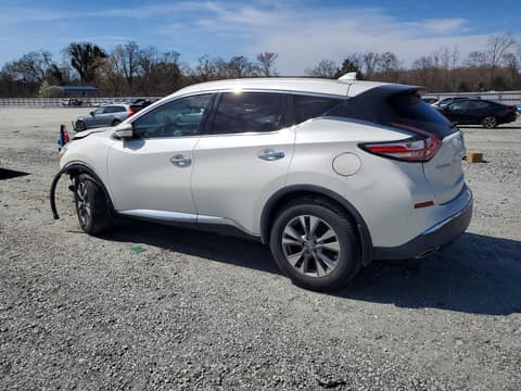 2017 Nissan Murano, VIN 5N1AZ2MG9HN115509. Фото 2 з 6 з аукціону Copart. Каталог авто зі США OpenDataCar.