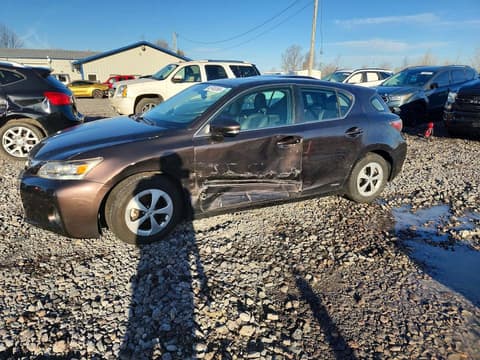2012 Lexus CT 200h, VIN JTHKD5BH7C2103467. Фото 1 з 6 з аукціону Copart. Каталог авто зі США OpenDataCar.