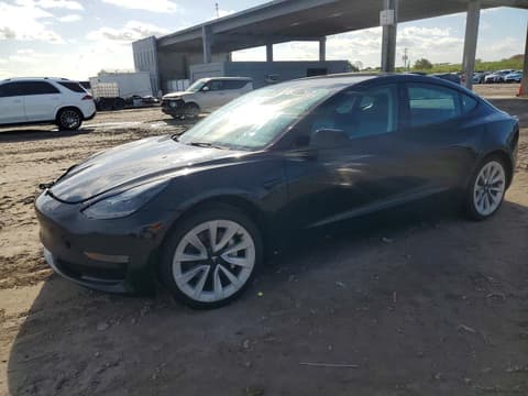 2022 Tesla Model 3, VIN 5YJ3E1EA8NF369297. Photo 1 of 6 from Copart auction. OpenDataCar US salvage catalog.