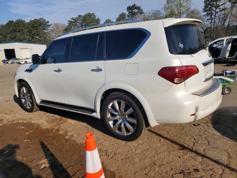 2012 Infiniti QX56, VIN JN8AZ2NF2C9517940. Фото 2 из 6 с аукциона Copart. Каталог авто из США OpenDataCar.