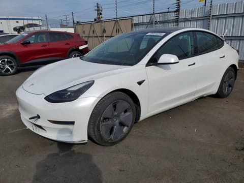 2021 Tesla Model 3, VIN 5YJ3E1EA5MF919957. Photo 1 of 6 from Copart auction. OpenDataCar US salvage catalog.