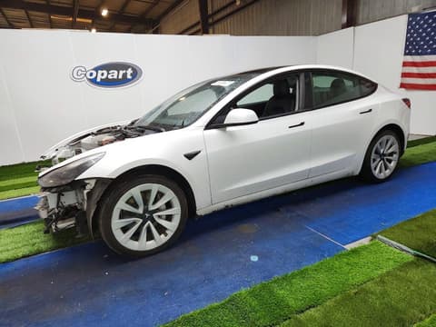 2022 Tesla Model 3, VIN 5YJ3E1EA3NF289888. Фото 1 з 6 з аукціону Copart. Каталог авто зі США OpenDataCar.