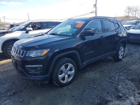 2019 Jeep Compass, VIN 3C4NJDBB1KT847558. Фото 1 з 6 з аукціону Copart. Каталог авто зі США OpenDataCar.