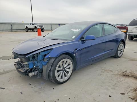 2022 Tesla Model 3, VIN 5YJ3E1EAXNF287832. Фото 1 з 6 з аукціону Copart. Каталог авто зі США OpenDataCar.