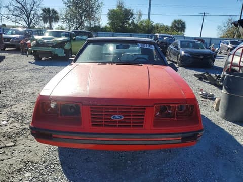 1984 Ford Mustang, VIN 1FABP273XEF127011. Photo 5 of 6 from Copart auction. OpenDataCar US salvage catalog.