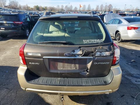 2008 Subaru Outback, VIN 4S4BP60C487332054. Фото 6 з 6 з аукціону Copart. Каталог авто зі США OpenDataCar.