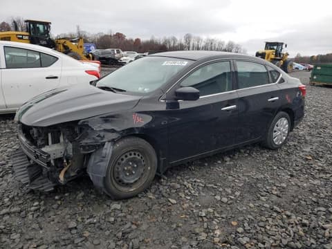 2019 Nissan Sentra, VIN 3N1AB7APXKY256130. Фото 1 из 6 с аукциона Copart. Каталог авто из США OpenDataCar.
