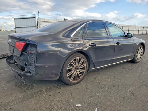 2014 Audi A8 Quattro, VIN WAUAGAFD3EN009282. Zdjęcie 3 z 6 z aukcji Copart. Katalog aut z USA OpenDataCar.