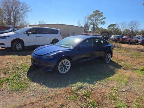 2022 Tesla Model 3, VIN 5YJ3E1EA7NF187350. Фото 2 из 6 с аукциона Copart. Каталог авто из США OpenDataCar.