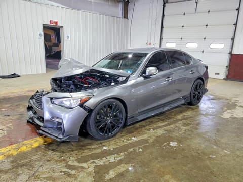 2018 Infiniti Q50, VIN JN1EV7ARXJM437336. Фото 1 з 6 з аукціону Copart. Каталог авто зі США OpenDataCar.