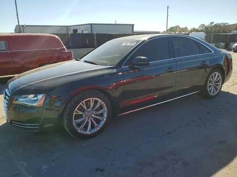 2014 Audi A8 Quattro, VIN WAUAGAFD1EN009524. Zdjęcie 1 z 6 z aukcji Copart. Katalog aut z USA OpenDataCar.