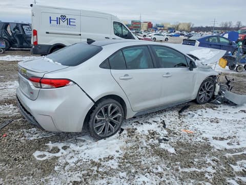 2022 Toyota Corolla, VIN 5YFS4MCE2NP104224. Фото 3 з 6 з аукціону Copart. Каталог авто зі США OpenDataCar.