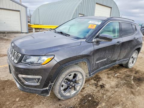 2021 Jeep Compass, VIN 3C4NJDCB4MT595919. Фото 1 из 6 с аукциона Copart. Каталог авто из США OpenDataCar.