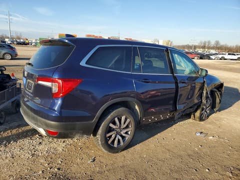 2022 Honda Pilot, VIN 5FNYF5H58NB016647. Фото 3 з 6 з аукціону Copart. Каталог авто зі США OpenDataCar.