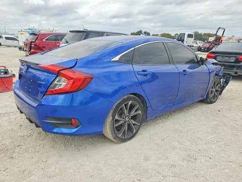 2020 Honda Civic, VIN 2HGFC2F89LH548865. Фото 3 из 6 с аукциона Copart. Каталог авто из США OpenDataCar.