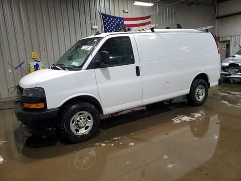 2019 Chevrolet Express 2500, VIN 1GCWGAFP2K1161916. Photo 1 of 6 from Copart auction. OpenDataCar US salvage catalog.