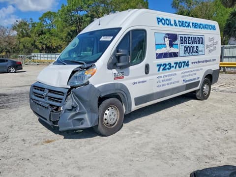 2018 Ram ProMaster 2500, VIN 3C6TRVDG5JE129360. Photo 1 of 6 from Copart auction. OpenDataCar US salvage catalog.
