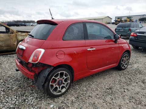 2013 Fiat 500, VIN 3C3CFFBR2DT544619. Фото 3 з 6 з аукціону Copart. Каталог авто зі США OpenDataCar.