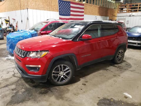 2018 Jeep Compass, VIN 3C4NJDBB1JT483835. Photo 1 of 6 from Copart auction. OpenDataCar US salvage catalog.